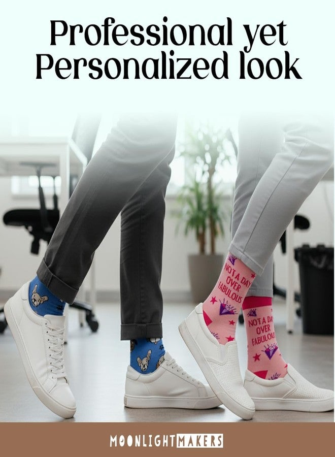 Moonlight Makers Funny Socks with Sayings - Licensed to Grill - Funny Gifts for Men & Women, Novelty Socks, Fun & Crazy Humor, Gag Gifts Ideas for Birthday & Christmas, Silly Crew Graphics, Unisex - Image 4